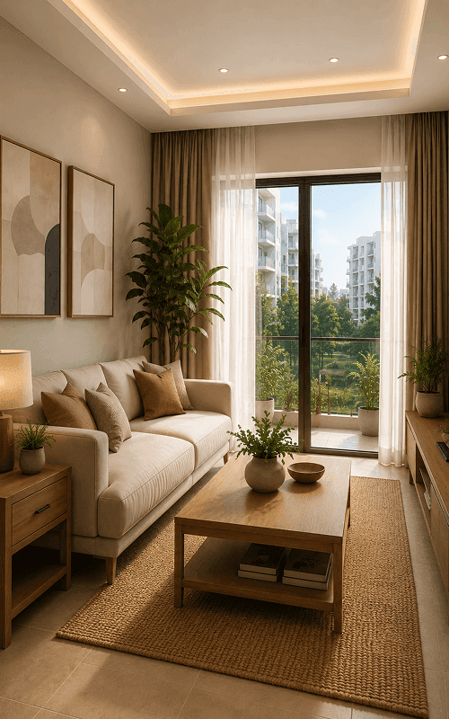 A family together in a GM Group apartment