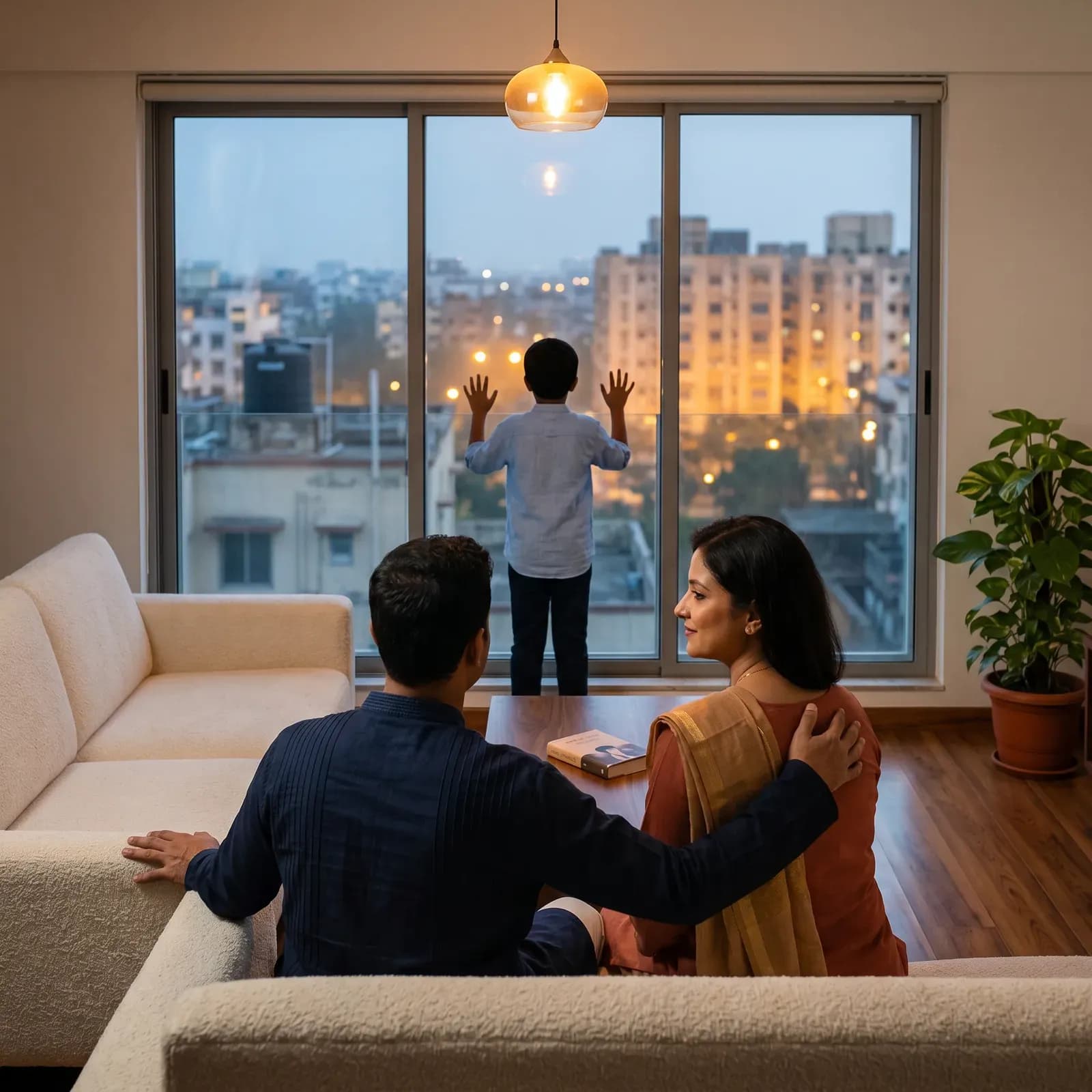 A GM Group family relaxing together at home